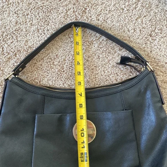 Kate Spade Womenʼs Black Boho Leather Handbag Shoulder Bag/Purse Polka Dot Lined - Picture 15 of 15